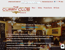 Tablet Screenshot of curryclubli.com